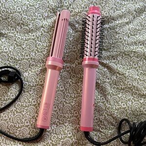Pink Hair Styling Tool Set